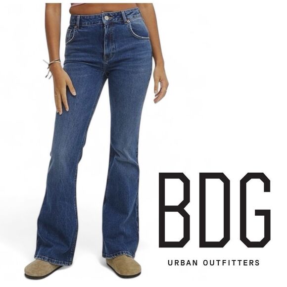 BDG Urban Outfitters Mid Rise Flare Jeans - Picture 1 of 12